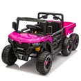 thumbnail image 6 of Ambifirner Kids Electrick Dump Truck,24V Ride on UTV ,6 Wheels Ride on Vehicles with Dump Bed,Bluetooth Music Player,2 Seater Electric Truck, 6 of 10