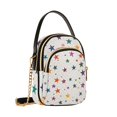 thumbnail image 7 of FORMRS Crossbody Bag for Women Quilted Travel Shoulder Cell Phone Purse with Chain Strap Handbag, Beige Stars, 7 of 7