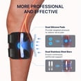 thumbnail image 2 of DEBGFS 1pc Sciatic Pain Brace with Dual Pressure Pads - Dual Active Technology  Hand Washable  Spandex Material  Double Loop Closure  Adjustable Support for Running & Nerve Pain  Pain Prod,Black,none, 2 of 6