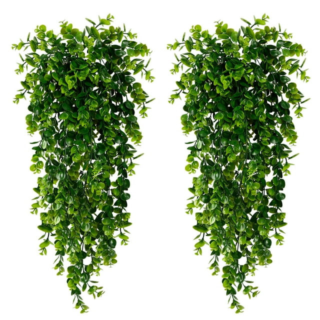 Decoración colgante de plantas artificiales de eucalipto Sggvecsy (paquete de 4)