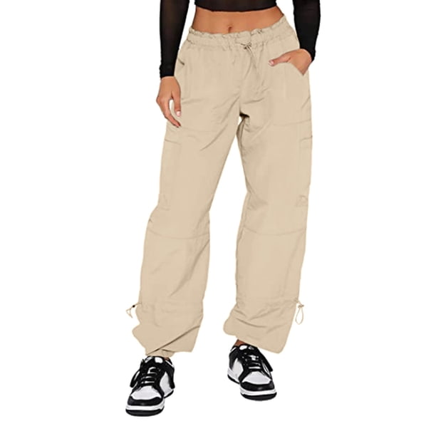 WILLBEST Pantalones Casuales para Mujer, de Yoga, Básicos, de Cintura Ancha, Lisos, para Uso Deportivo, con Múltiples Bolsillos, a La Moda y Cómodos. Grande