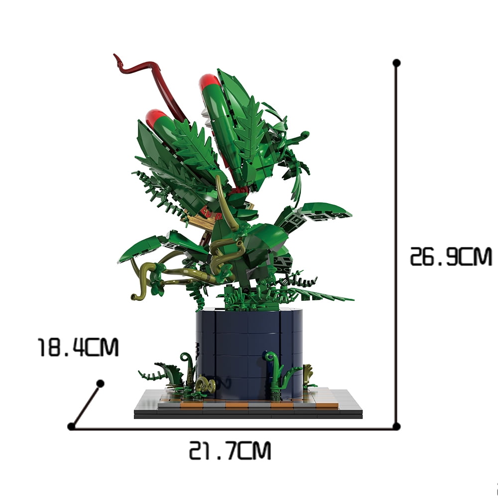 SENVOBK Audrey II Building Block Kit Cannibal Flower Building Blocks Toys Little Shop of Horrors Cannibal for Tv Fans Birthday Christmas Gift