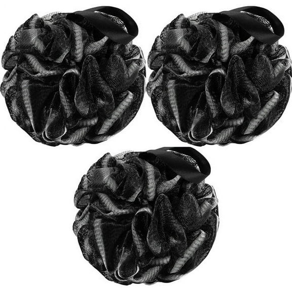 Mesh Pouf Bath Sponge 50g ,Bath Shower Loofah Sponge for Women Men Kids, Shower Scrunchie Luffa Loofah Sponge Mesh Pouf Ball Body Puff for Silky and Smooth Skin Bathing Accessories 3 Pack