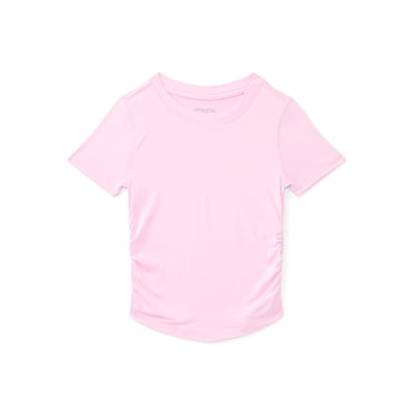 Athletic Works Girls Active Fashion Tee with Short Sleeves, Sizes 4-18 & Plus