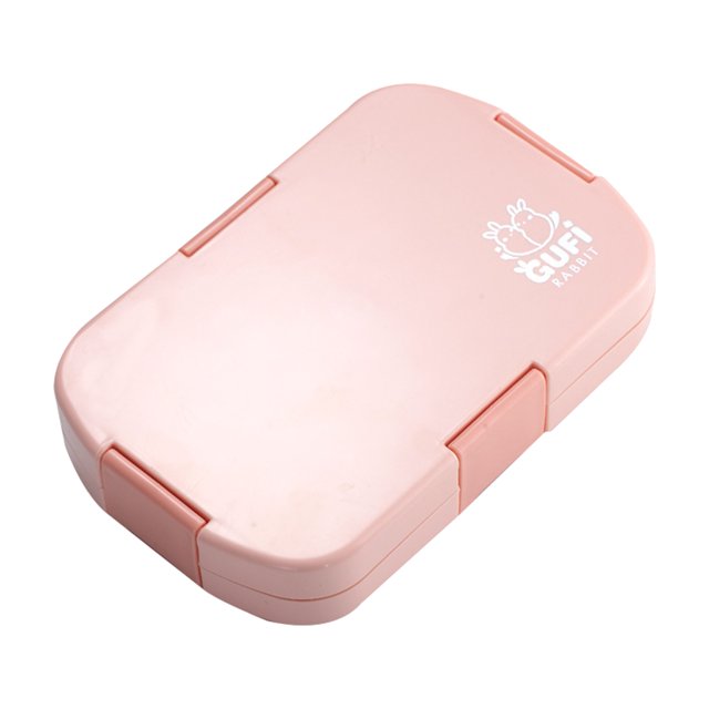 Caja Bento Para Niños ABS Portátil Fiambrera Para Exteriores 6 De Rosado Sunnimix Contenedor de almacenamiento
