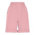 thumbnail image 5 of snilers Womens Wide Leg Shorts Summer Beach Casual Short Pants Loose Knee Length Sweatpants Elastic Waist Trousers, 5 of 5