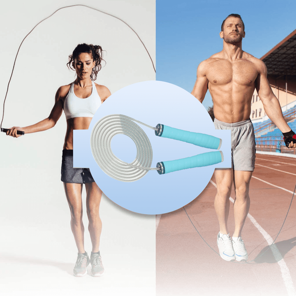 Cordless Jump Rope for Fitness, Adjustable Jump Rope for Workout, Silicone Handle with Ball Bearing