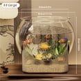 thumbnail image 2 of Round Clear Desktop Aquarium Fish Bowl for Betta Fish & Turtles, 2 of 7