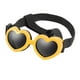 thumbnail image 3 of Gafas de sol para perros, gafas de sol para perros en forma de corazón con correa ajustable, gafas para perros, perrito, mascota, cachorro, gafas de amarillo Salvador Gafas de sol con estilo, 3 of 4