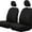 Black, variant on TOPCHANCES 2 Pack Knitting Car Seat Covers, Breathable Car Front Seat Covers with Headrest Covers (Black)