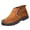 Brown, variant on EKVAHL Men's Orthopedic Winter Boots, Slip‑On Faux Suede Insulated Snow Boots, Anti Slip Outdoor Cold Weather Daily Walking Boots Brown