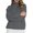 C-Grey742, variant on DHFJKG Womens Ribbed Turtleneck Knit Sweater Solid Color Loose Fit Long Sleeve Casual Knitted Top Insulated Versatile Jumper Tops