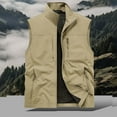thumbnail image 2 of hotojiny Big and Tall Mens Vest Fashion Outdoor Work Quick-Dry Vest Zip up Travel Sleeveless Jacket with Multi Pockets, 2 of 7