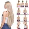 thumbnail image 6 of Benehair Clip in Hair Extensions Full Head Long Thick 8 Pieces Hair 18 Clips Straight Hairpieces 100% Real Natural as Human Best Hair Set 24'' Curly Dark Brown To Coffee Blonde Mix Ash Blonde, 6 of 9