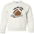 thumbnail image 2 of Inktastic Football Like a Girl Youth Sweatshirt, 2 of 4