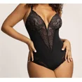 thumbnail image 3 of Nuevo body moldeador de encaje para mujer, escote en V profundo, control de abdomen, camisetas sin mangas, traje de cuerpo, tangas esculpientes sin costuras, moldeador de cuerpo, 3 of 5