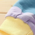 thumbnail image 4 of lnmuld Pullover Hoodies Girls Long Sleeve Hoodie Rainbow Striped Sweatshirt Soft Comfortable Mid Length Round Neck Pullover Top for Toddler and KidsCute Hoodies for Teen Girls Size:2-3 Years, 4 of 9
