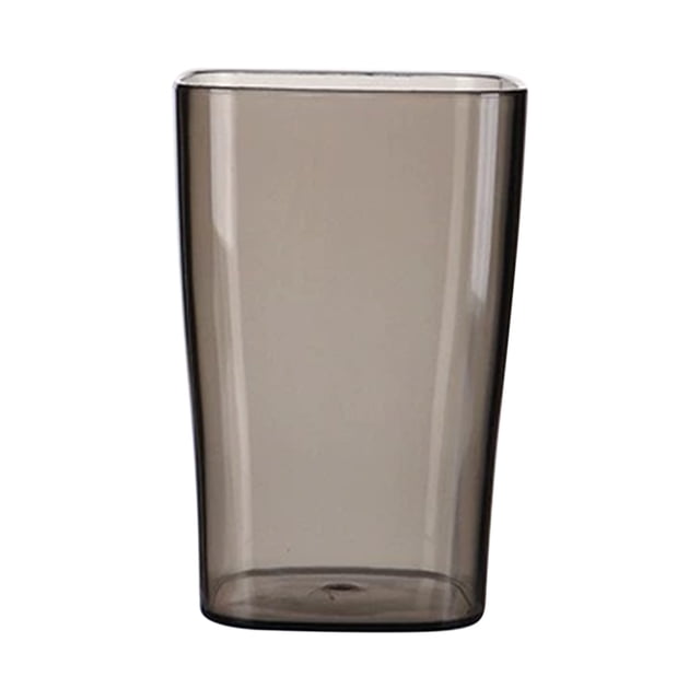 Grey Compact Transparent Toothbrush Cup Leak-Proof Design Durable Plastic With Lid Portable For Bathroom Oral Care #9w81C
