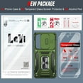 thumbnail image 3 of Compatible for Samsung Galaxy S24-FE Case: Samsung Galaxy S24 FE Phone Case with 2 X Tempered Glass Screen Protector & Slide Camera Cover, Kickstand Funda para Galaxy S24FE Cell, Olive Green, 3 of 16
