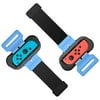 Wrist Bands for Just Dance 2021 2020 2019 and Zumba Burn It Up for Nintendo Switch Controller Game, Adjustable Elastic Strap for Joy-Cons Controller, Two Size for Adults and Children, 2 Pack (Bla