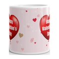 thumbnail image 3 of Happy Valentine's Heart Balloon Red Coffee Tea Ceramic Mug Office Work Cup Gift 11 oz, 3 of 3
