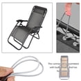 thumbnail image 4 of Gpoty Rope Elastic Replacement for Chaise Sun Lounger Reclining Bouncer Reclining Chair in Garden,Rope Laces Universal Reinforcing for Relax Chair Canvas Sailing 4pcs 2.2m and 1.4m (4Pcs,Grey), 4 of 7