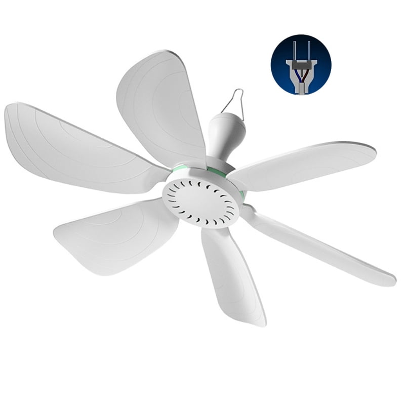 Techinal 6 Leaves One Speed AC 220V Silent Household Dormitory Bed Air Cooling Hanging Fan with Switch 8W Electric Ceiling Fan