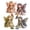 #A05-Flower Fairies, variant on Fairy Patchwork DIY Collection, Fun Flower Fairies Handmade Patchwork Sewing Kit,Make 4PCS Winged Elf Cloth Doll for Adults & Beginners with Pre-Cut Materials,Fabric Full Supplies,Ocean Fairies