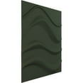 thumbnail image 2 of Ekena Millwork 19 5/8"W x 19 5/8"H Wave EnduraWall Decorative 3D Wall Panel, UltraCover Satin Hunt Club Green (12-Pack for 32.04 Sq. Ft.), 2 of 6