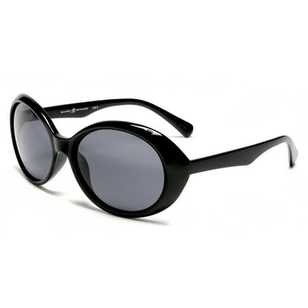 Retro Audrey Hepburn Style Polarized Fashion Sunglasses Black - Black