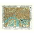 thumbnail image 2 of Philip 14x12 Black Ornate Wood Framed with Double Matting Museum Art Print Titled - Poplar London England - Philip 1904, 2 of 4