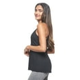 thumbnail image 2 of Expert Brand USA-Made Women's MoCA Cotton Blend Racerback Tank Top, Black, Medium, 2 of 5