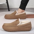 thumbnail image 3 of [Classic moccasin slippers] Classic moccasin slippers | Couple-style Men's and Women's with plush velvet lining for home comfort, 3 of 3
