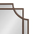 thumbnail image 3 of Kate and Laurel Minuette Traditional Wall Mirror, 24 x 36, Bronze, Decorative Farmhouse Mirror with Elegant Scalloped Interlocking Geometry With Slim Profile, 3 of 8