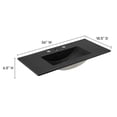 thumbnail image 2 of Pemberly Row Modern 36" Bathroom Sink in Black With Rectangular Basin, 2 of 5