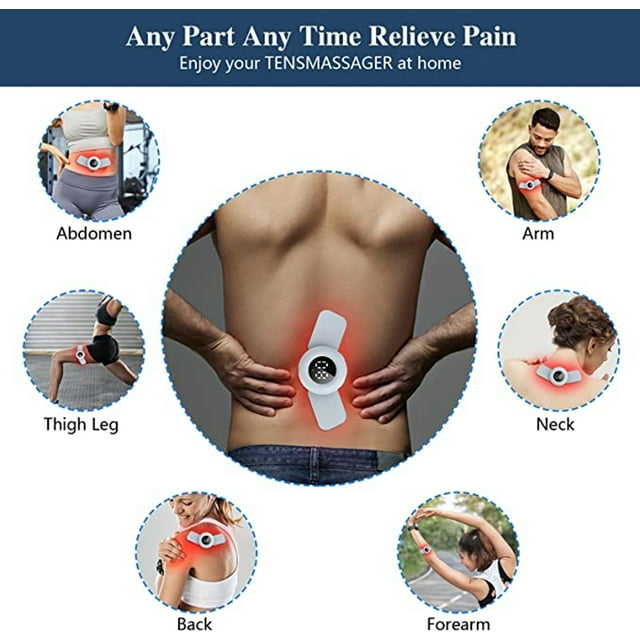 IKeener Shoulder And Neck Massage Stickers, Body Massage Stickers, Reusable And Washable, Shoulder Massager, Back Massager, Limb Massager, Rechargeable (Set)Birthday Gifts