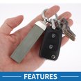 thumbnail image 4 of Unique Bargains Car Keychain Universal Key Chain with Ring for Key Fobs for Home Zinc Alloy Silver Tone Gray 1 Set, 4 of 6