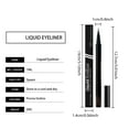 thumbnail image 4 of Waterproof Liquid Eyeliner, Long Lasting Eye Liner, Fine Brush Tip Waterproof Eyeliner Pen, Smudge Proof Satin Finish, Sweat Resistant Eye Makeup, Ophthalmologist Tested Safety, 4 of 9