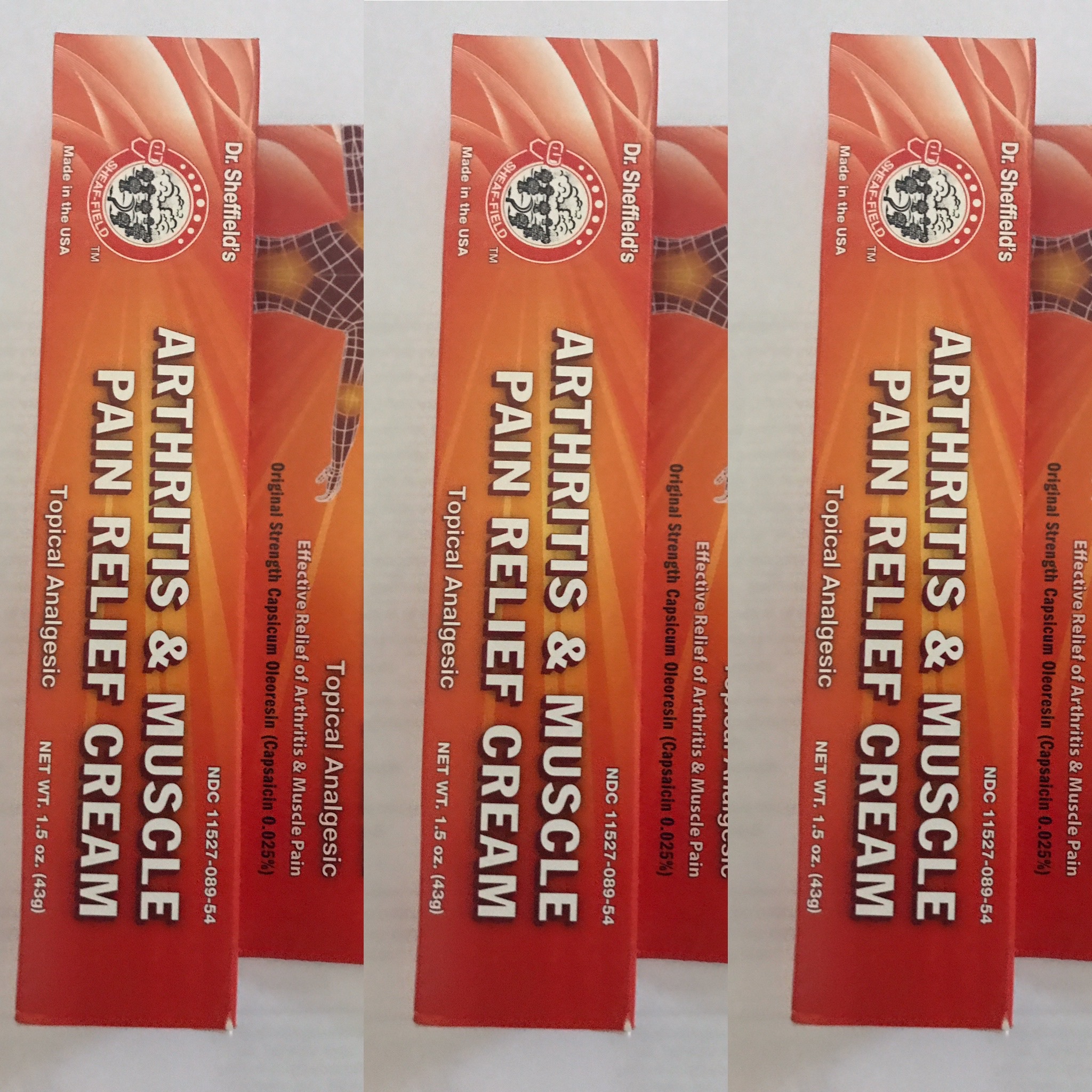 (3 Packs) ExtraStrength Muscle Rub Gel For Fast Relief Of Arthritis Pain Muscle Aches 1.5 oz