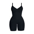 thumbnail image 7 of Womens Seamless Solid Bodysuit Shaper Zipper Shorts Tummy Control Lift Elegant Shapewear Black S, 7 of 7