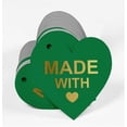thumbnail image 3 of Inkdotpot 100 Pack Real Gold Foil Paper Tag Made With Love Wedding Favor Hang Tag, 3 of 6