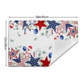 thumbnail image 4 of MIZHONA 4th of July Placemats Set of 4 Leaves Patriotic Independence Table Place Mats Decorations 12x18 inch, 4 of 5