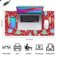 thumbnail image 5 of Long Mouse Pads for Desk,Red Cartoon Dinosaurs Arrows Pattern Desk Mats on Top Of Desks, Desk Mouse Pad Extra Large with 3mm Non-Slip Base and Stitched Edge for Gaming,Office,Work,Home 31.5"x15.7", 5 of 6