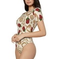 thumbnail image 2 of The Xecao Valentine'S Day Rose Women's Crew Neck Body Suit, a short-sleeved bodysuit and basic swimsuit, both comfort and style for dating and daily life, 2 of 9