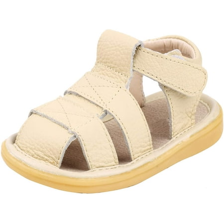 

Girl s Genuine Leather Sandals Closed-toe Princess Dress Sandal Shoes