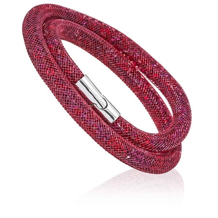 Swarovski Stardust Ruby Ladies Double Bracelet 5139748