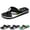 Black, variant on longantii Men's Lightweight Slippers, Summer Anti-slip Wear Flip Flops with Arch Support, Surf Slippers, Beach Slippers, Bathing, Sandals Black