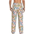thumbnail image 7 of Salouo Rainbow Flowers Print Pajama Pants for Men, Lounge Pants Elastic Waistband Casual Men's sleepwear Loungewear Sleep Pajama Pant -Large, 7 of 7