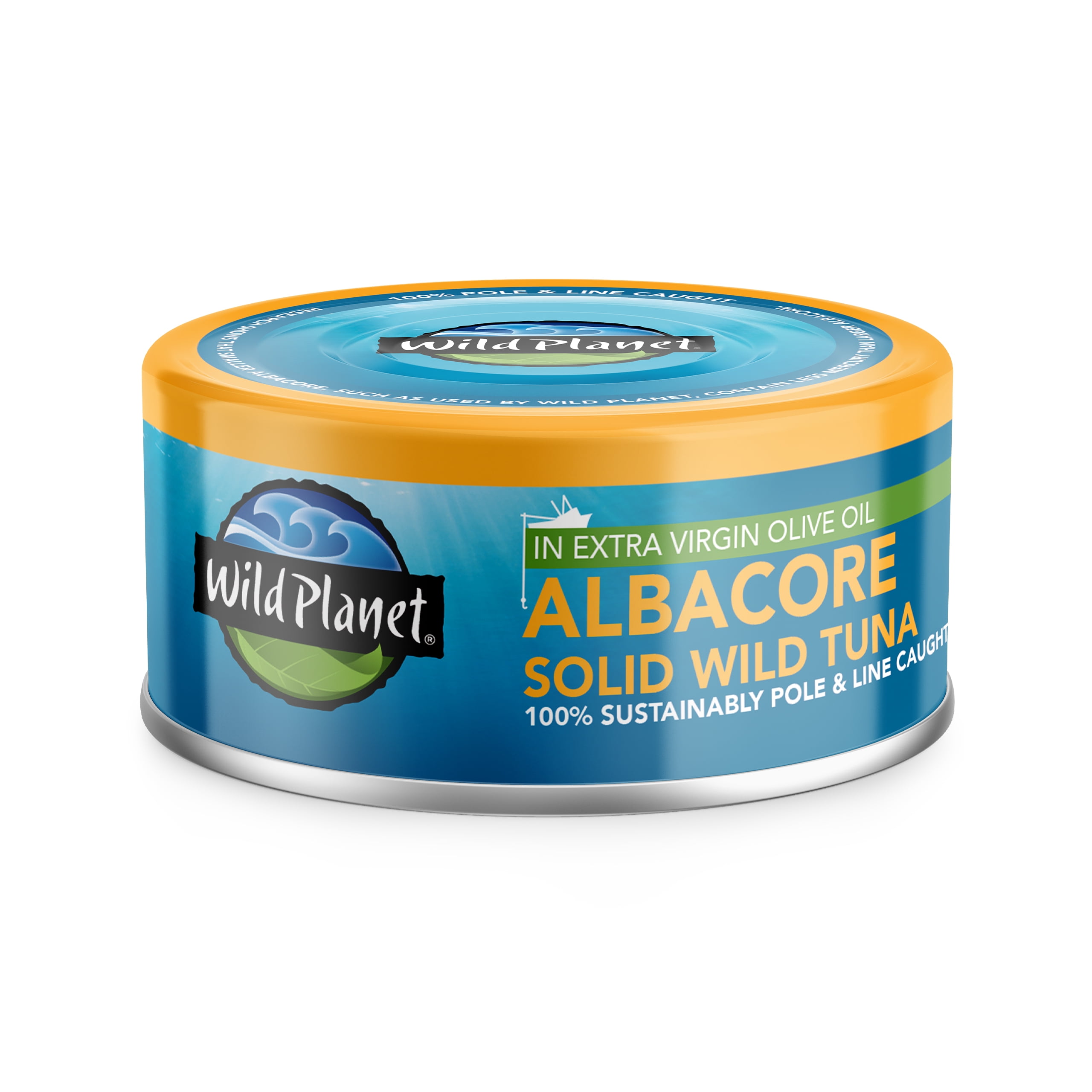 (6 pack) Wild Planet Wild Caught Albacore Tuna in Extra Virgin Olive Oil, 5 oz Can