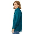 thumbnail image 3 of Woman Within Plus Size Soft Faux Suede Shirt, 3 of 6